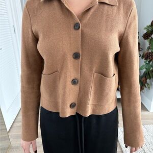J. Crew Tan Button-Up Women's Blazer